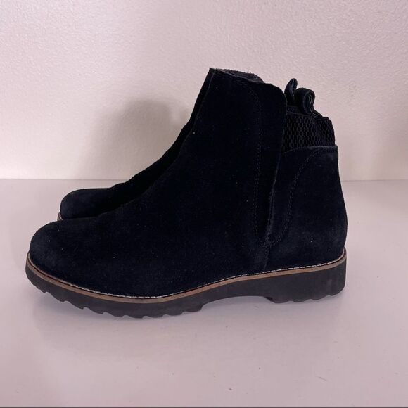 Blondo Black Leather Suede Waterproof Pull On Boots - Picture 1 of 8